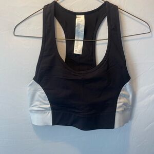 Fabletics Black and White Sports Bra